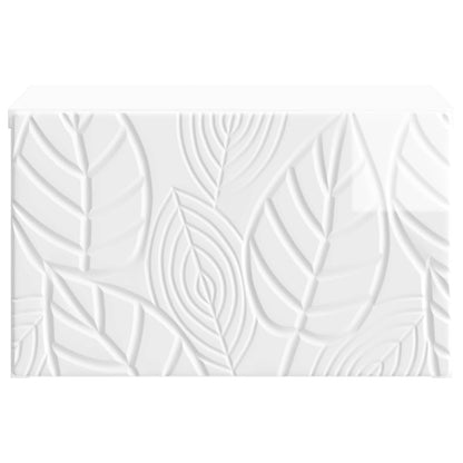 Wall-Mounted Side Table 2 pcs High Gloss White