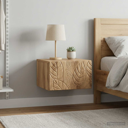 Wall-Mounted Side Table 2 pcs Artisan Oak 34.5 x 33 x 20 cm