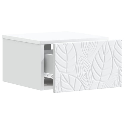 Wall-Mounted Bedside Cabinet 2 pcs White 49 x 34.5 x 20 cm