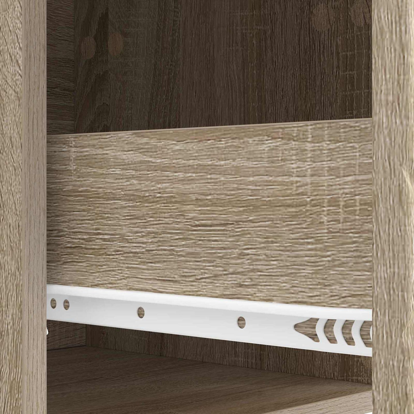 Wall-Mounted Bedside Cabinet Sonoma Oak 49 x 34.5 x 20 cm
