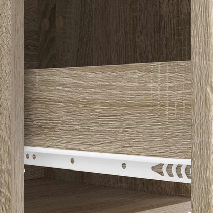 Wall-Mounted Bedside Cabinet Sonoma Oak 49 x 34.5 x 20 cm