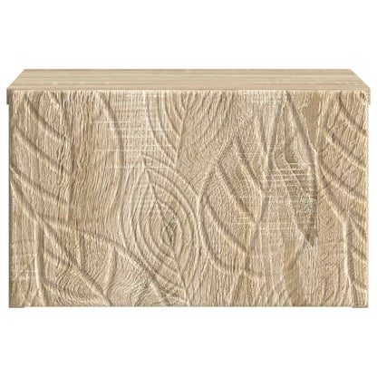 Wall-Mounted Bedside Cabinet Sonoma Oak 49 x 34.5 x 20 cm