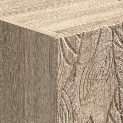 Wall-Mounted Bedside Cabinet 2 pcs Sonoma Oak 49 x 34.5 x 20 cm