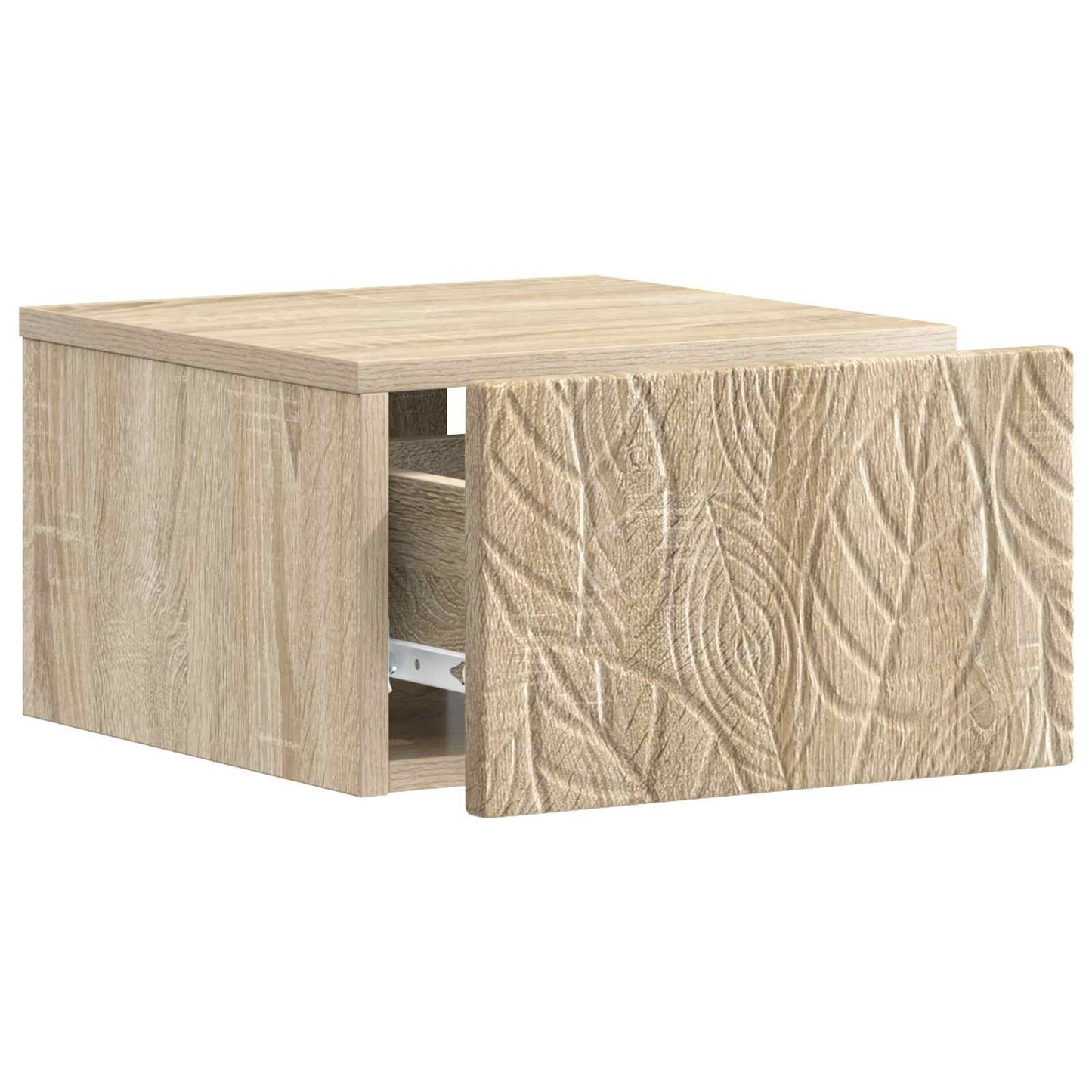 Wall-Mounted Bedside Cabinet 2 pcs Sonoma Oak 49 x 34.5 x 20 cm