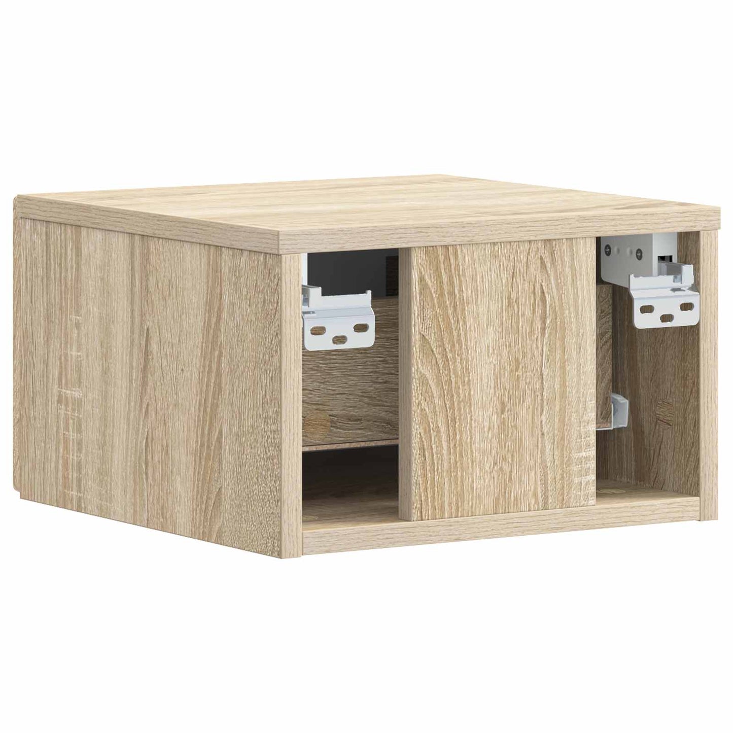 Wall-Mounted Bedside Cabinet 2 pcs Sonoma Oak 49 x 34.5 x 20 cm