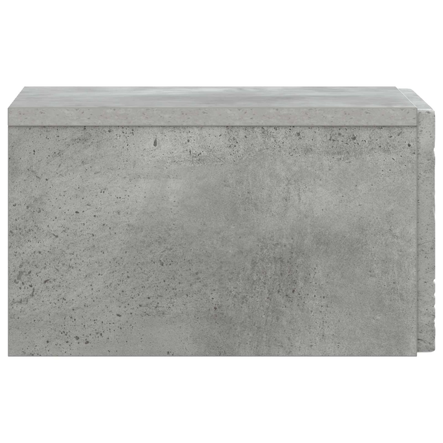 Wall-Mounted Bedside Cabinet Concrete Grey 49 x 34.5 x 20 cm
