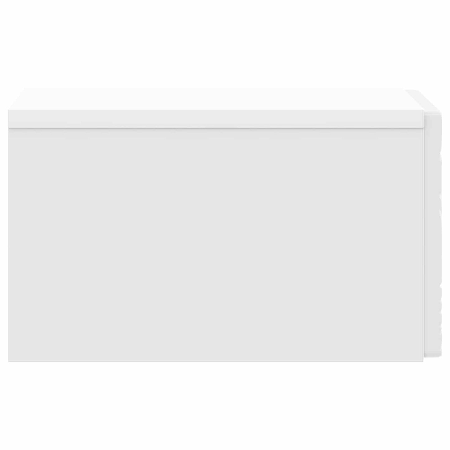 Wall-Mounted Bedside Cabinet 2 pcs High Gloss White