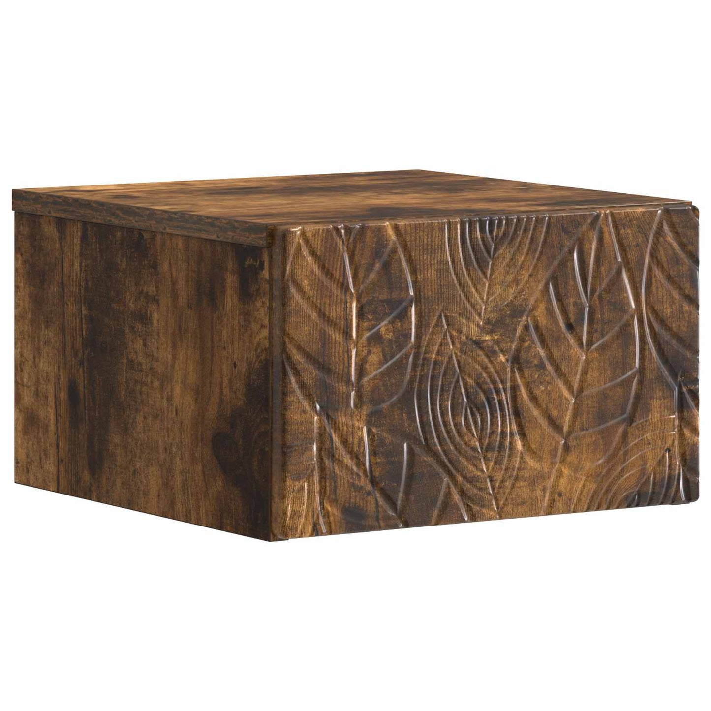 Wall-Mounted Bedside Cabinet Smoked Oak 49 x 34.5 x 20 cm