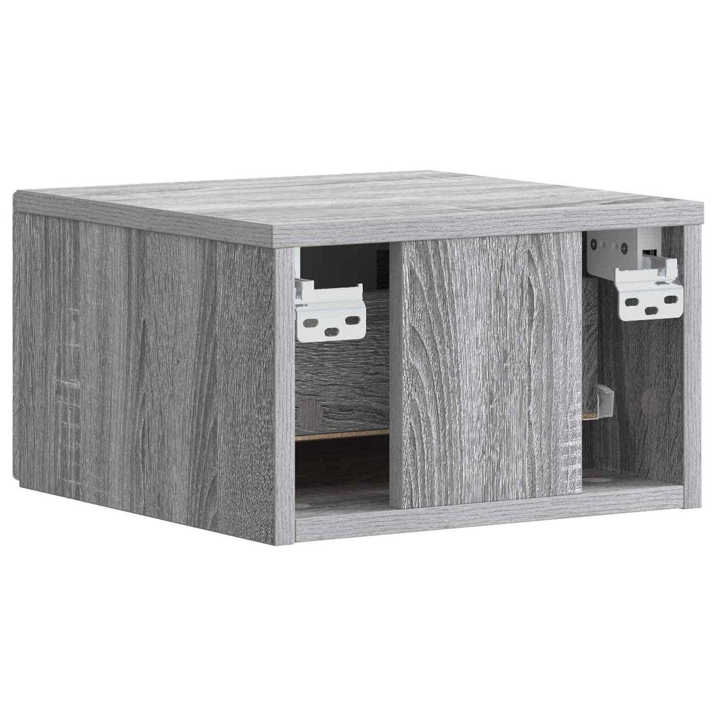 Wall-Mounted Bedside Cabinet Grey Sonoma 49 x 34.5 x 20 cm