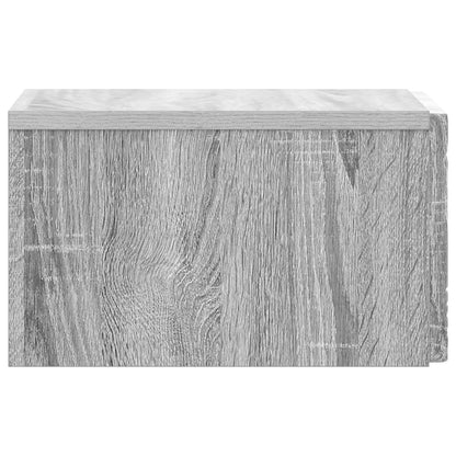 Wall-Mounted Bedside Cabinet Grey Sonoma 49 x 34.5 x 20 cm