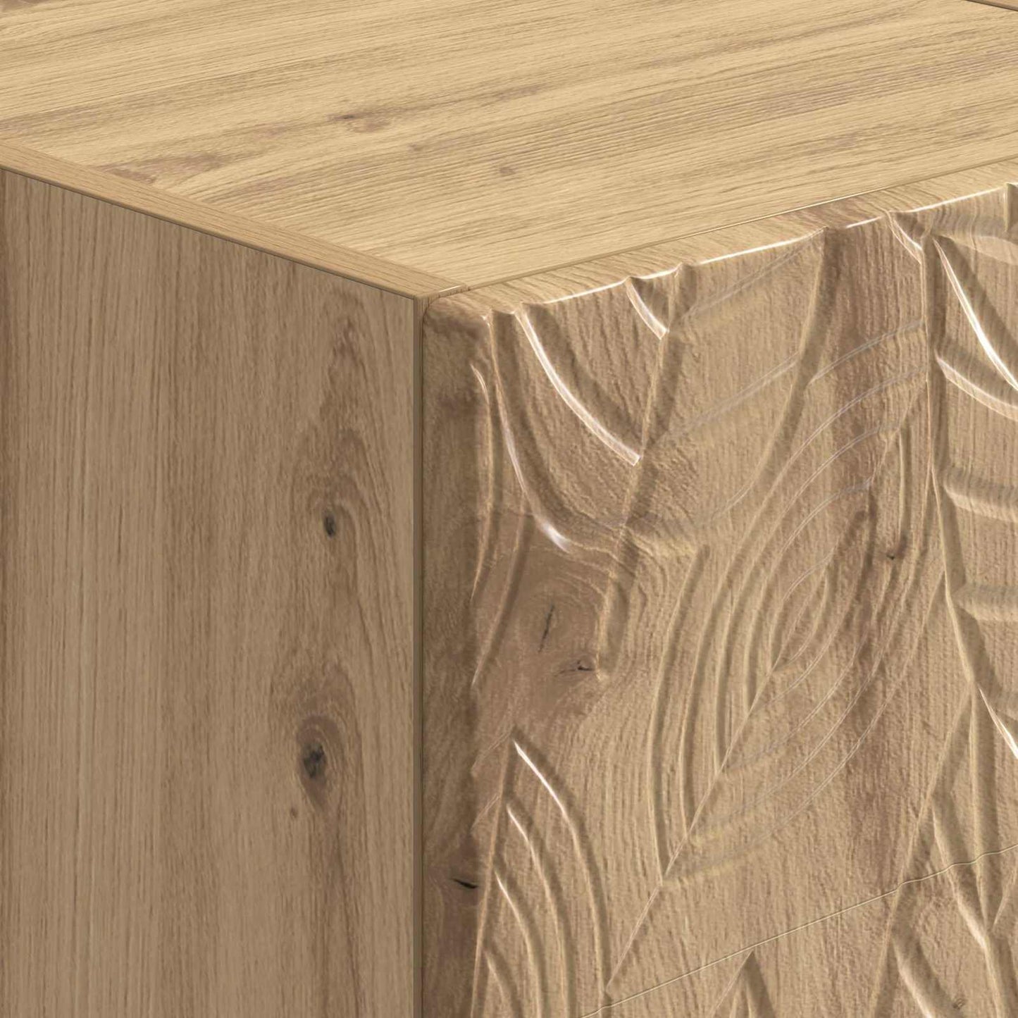 Wall-Mounted Bedside Cabinet Artisan Oak 49 x 34.5 x 20 cm
