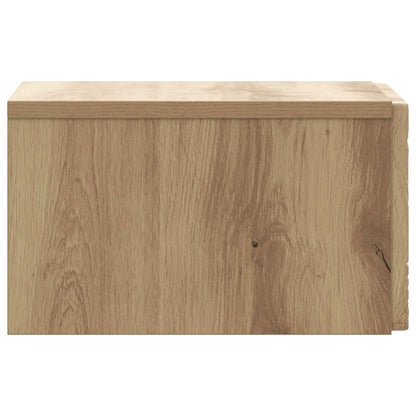 Wall-Mounted Bedside Cabinet Artisan Oak 49 x 34.5 x 20 cm
