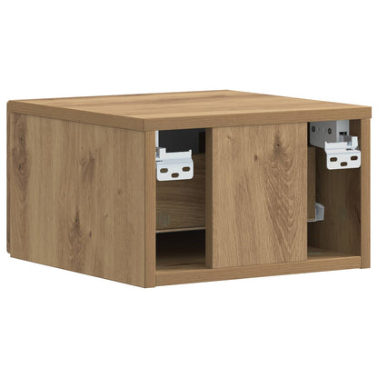 Wall-Mounted Bedside Cabinet 2 pcs Artisan Oak