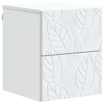 Wall-Mounted Bedside Cabinet White 34.5 x 33 x 40 cm