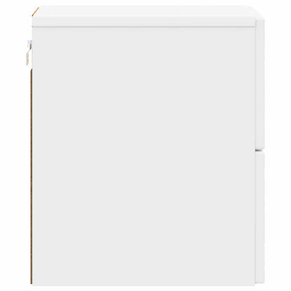 Wall-Mounted Bedside Cabinet 2 pcs White 34.5 x 33 x 40 cm