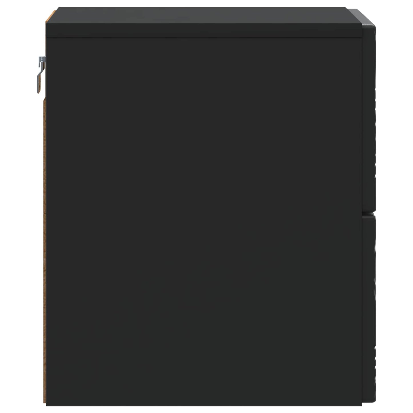 Wall-Mounted Bedside Cabinet Black 34.5 x 33 x 40 cm