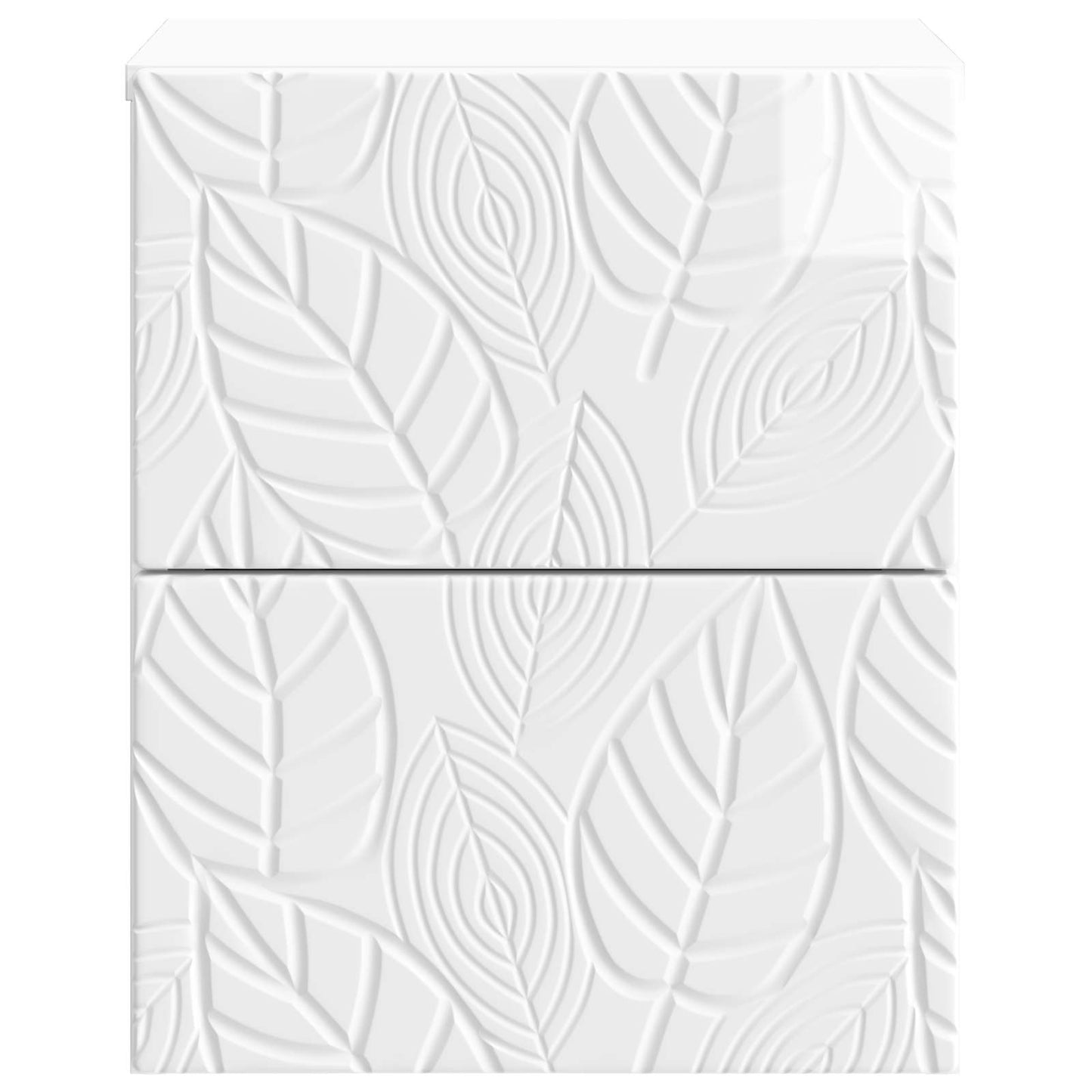 Wall-Mounted Bedside Cabinet High Gloss White 34.5 x 33 x 40 cm