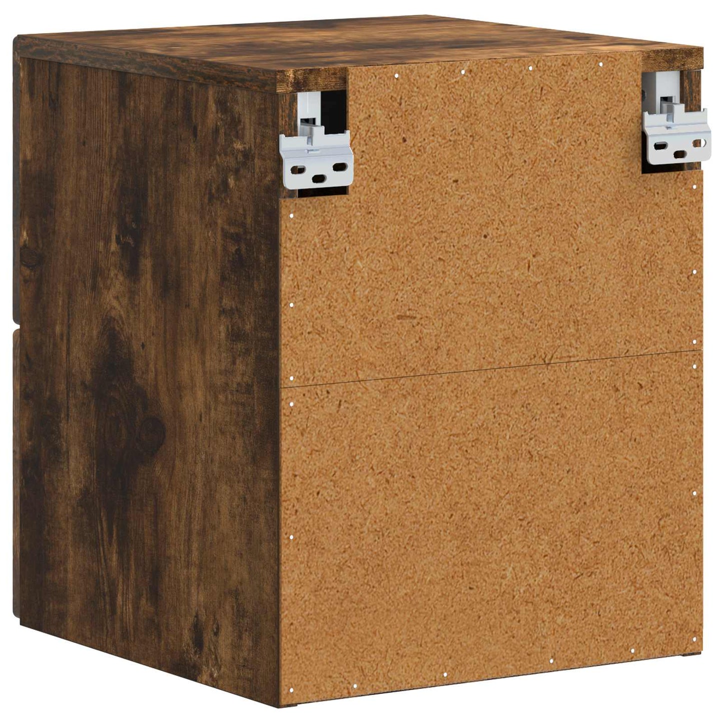 Wall-Mounted Bedside Cabinet 2 pcs Smoked Oak 34.5 x 33 x 40 cm
