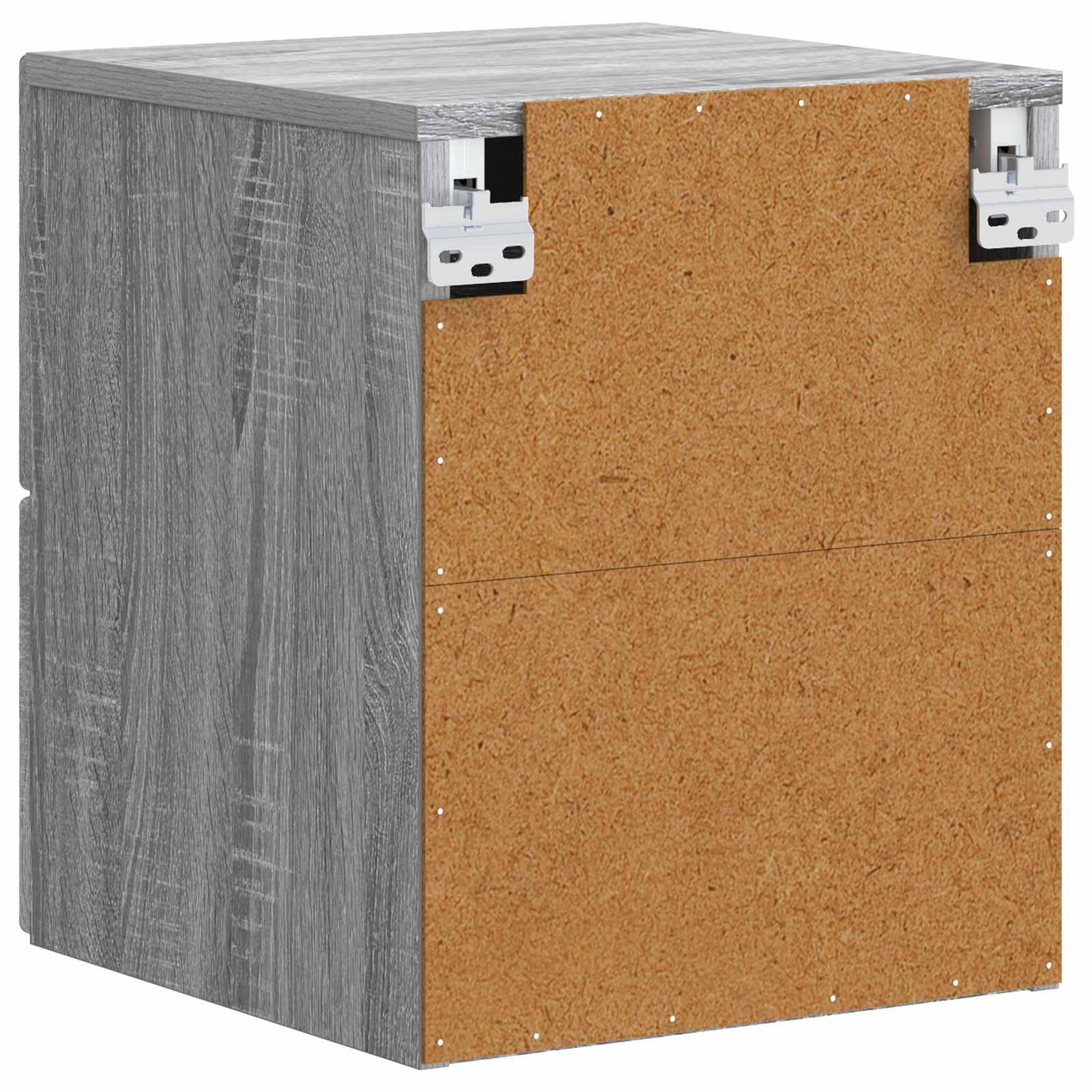 Wall-Mounted Bedside Cabinet Grey Sonoma 34.5 x 33 x 40 cm