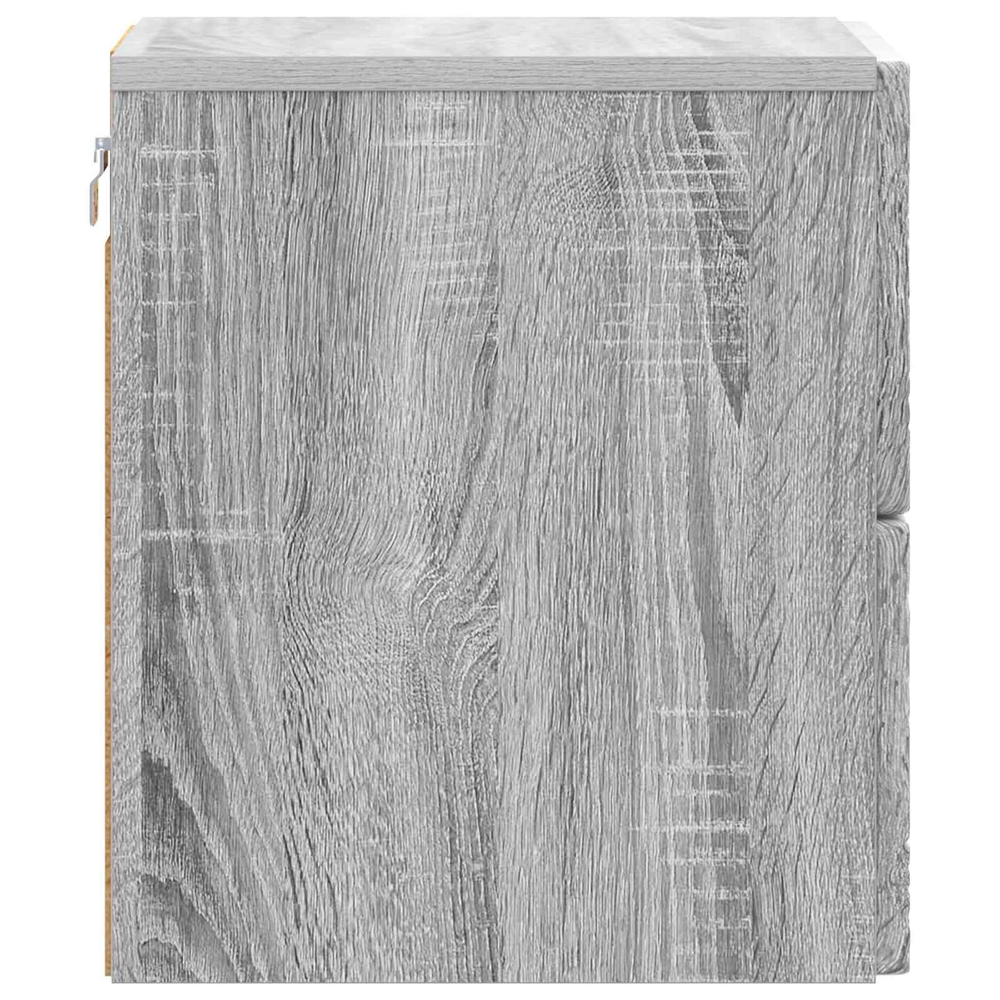 Wall-Mounted Bedside Cabinet Grey Sonoma 34.5 x 33 x 40 cm