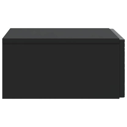Wall-Mounted Side Table Black 59 x 34.5 x 17 cm Engineered Wood