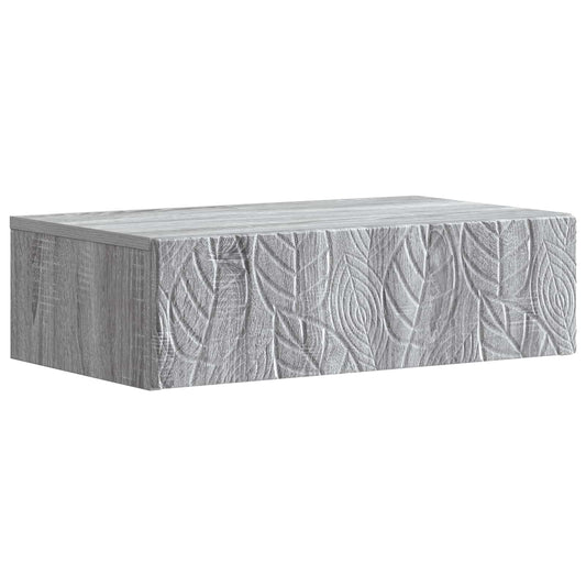 Wall-Mounted Side Table Grey Sonoma 59 x 34.5 x 17 cm