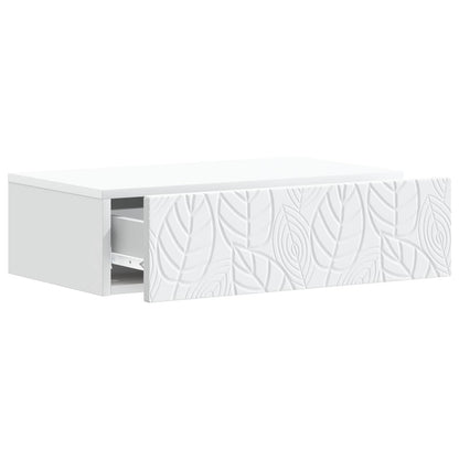 Wall-Mounted Side Table White 87.5 x 34.5 x 17 cm