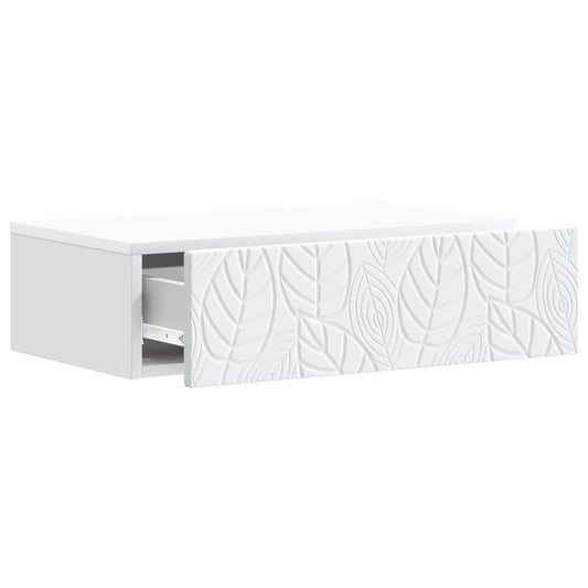 Wall-Mounted Side Table White 87.5 x 34.5 x 17 cm