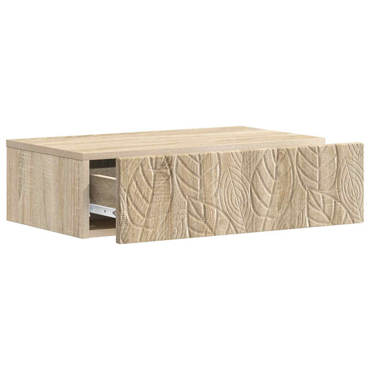 Wall-Mounted Side Table Sonoma Oak 87.5 x 34.5 x 17 cm