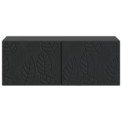 Wall-Mounted TV Cabinet 59.5 x 41 x 30 cm Black Engineered Wood