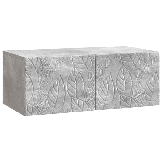 Wall-Mounted TV Cabinet 59.5 x 41 x 30 cm Concrete Grey