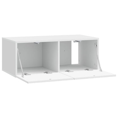 Wall-Mounted TV Cabinet 59.5 x 41 x 30 cm High Gloss White
