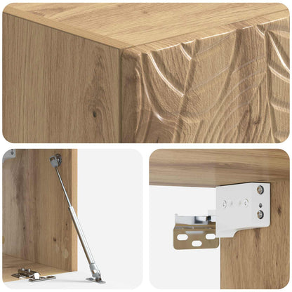 Wall-Mounted TV Cabinet 59.5 x 41 x 30 cm Artisan Oak