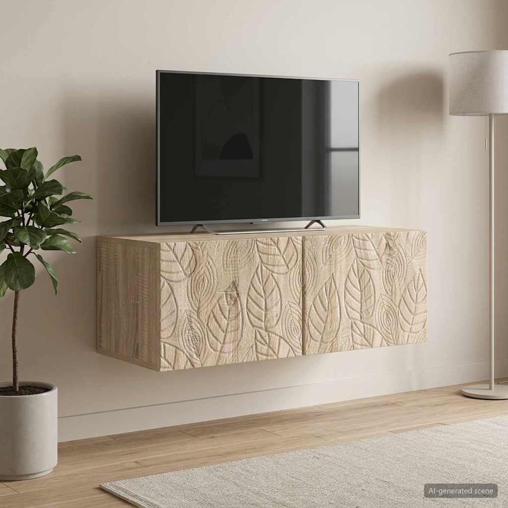 Wall-Mounted TV Cabinet 78.5 x 41 x 30 cm Sonoma Oak