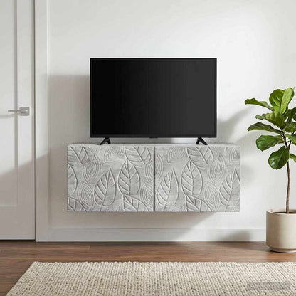 Wall-Mounted TV Cabinet 78.5 x 41 x 30 cm Concrete Grey