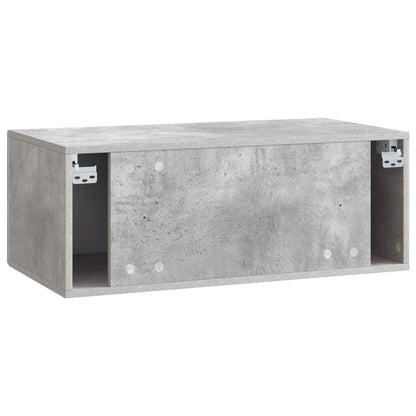 Wall-Mounted TV Cabinet 78.5 x 41 x 30 cm Concrete Grey