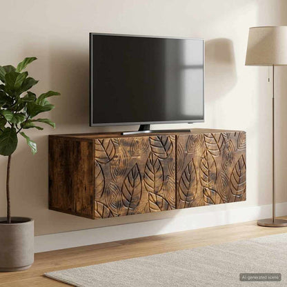 Wall-Mounted TV Cabinet 78.5 x 41 x 30 cm Smoked Oak