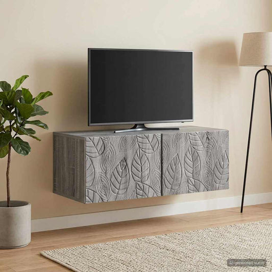 Wall-Mounted TV Cabinet 78.5 x 41 x 30 cm Grey Sonoma