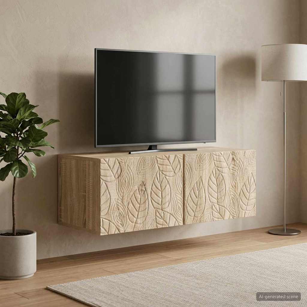 Wall-Mounted TV Cabinet 98 x 41 x 30 cm Sonoma Oak