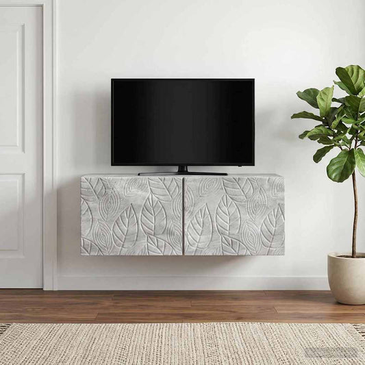 Wall-Mounted TV Cabinet 98 x 41 x 30 cm Concrete Grey