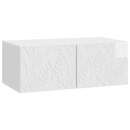 Wall-Mounted TV Cabinet 98 x 41 x 30 cm High Gloss White