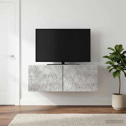 Wall-Mounted TV Cabinet 59.5 x 31 cm Concrete Grey