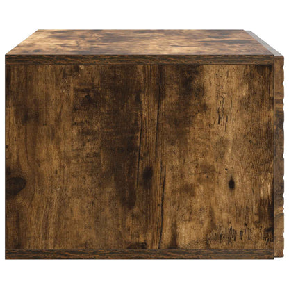 Wall-Mounted TV Cabinet 59.5 x 31 cm Smoked Oak Engineered Wood