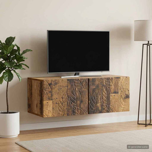 Wall-Mounted TV Cabinet 59.5 x 31 cm Old Wood Engineered Wood
