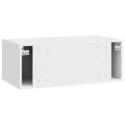 Wall-Mounted TV Cabinet 78.5 x 31 cm White Engineered Wood