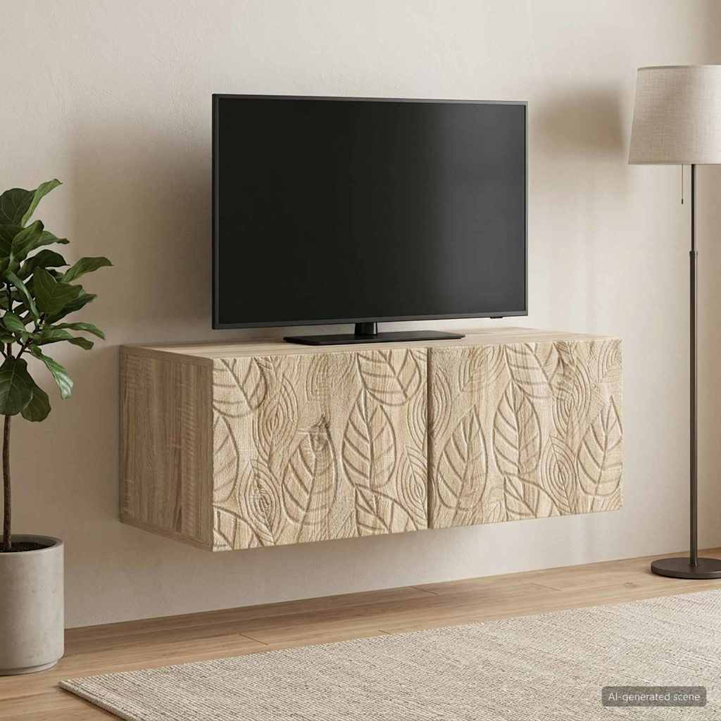 Wall-Mounted TV Cabinet 78.5 x 31 cm Sonoma Oak Engineered Wood