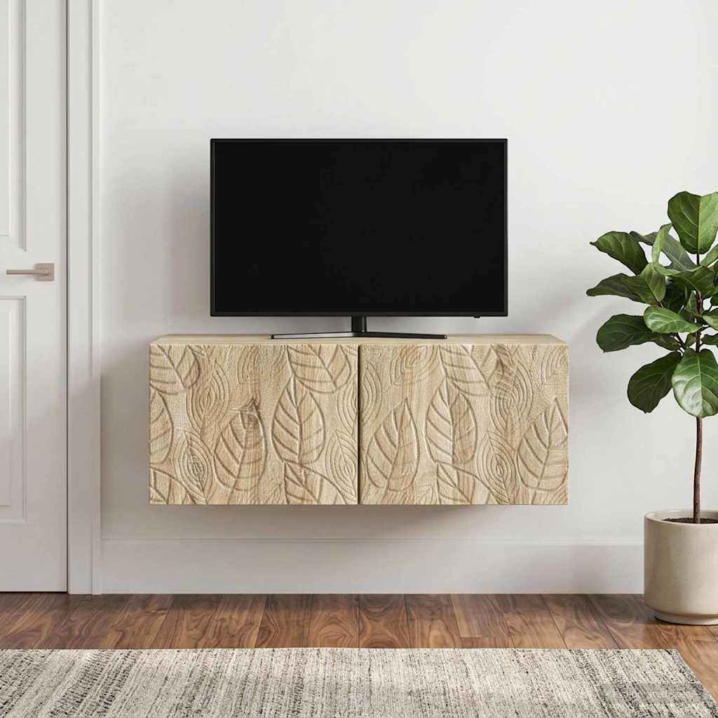 Wall-Mounted TV Cabinet 78.5 x 31 cm Sonoma Oak Engineered Wood