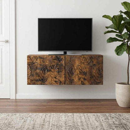Wall-Mounted TV Cabinet 78.5 x 31 cm Smoked Oak Engineered Wood