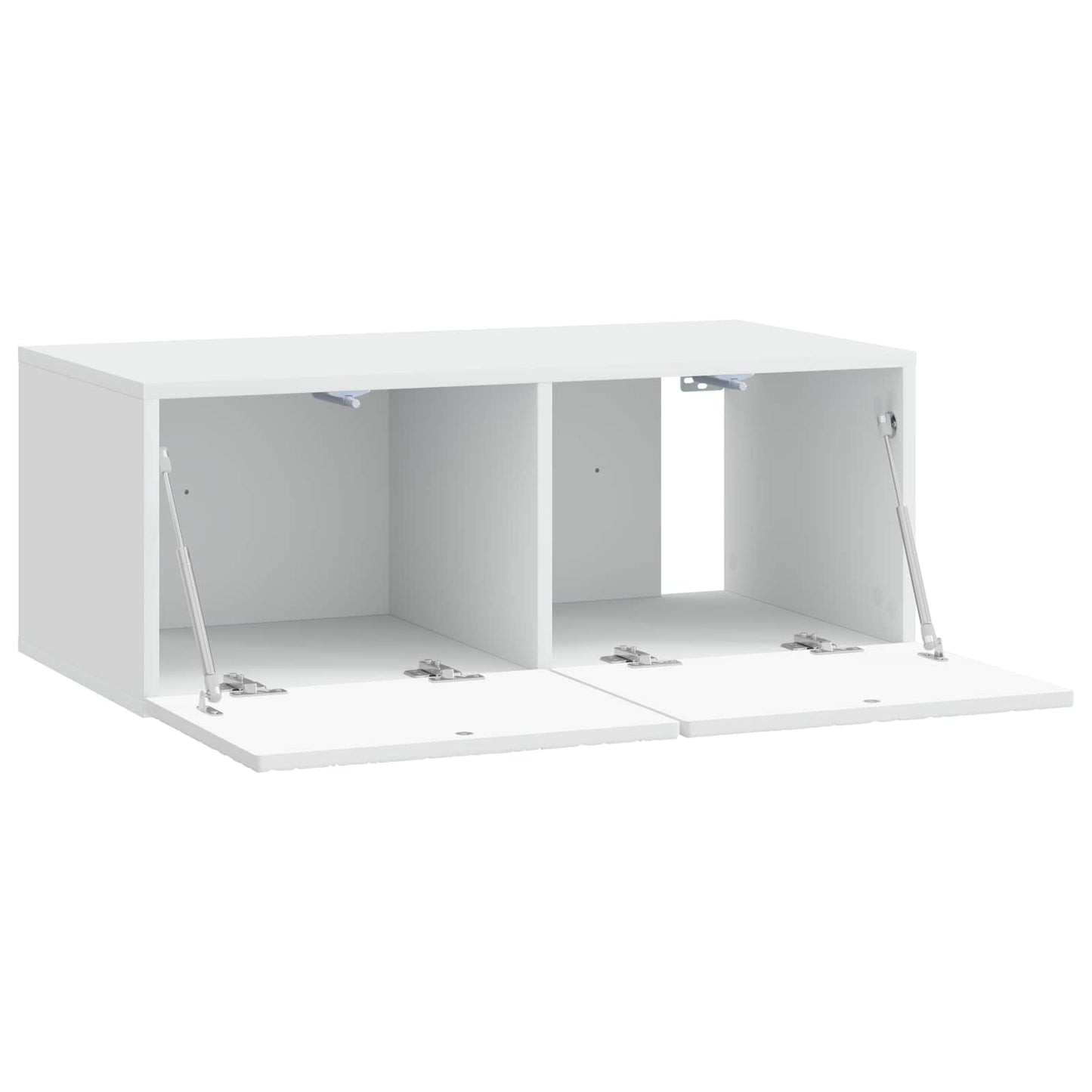 Wall-Mounted TV Cabinet 98 x 31 cm White Engineered Wood