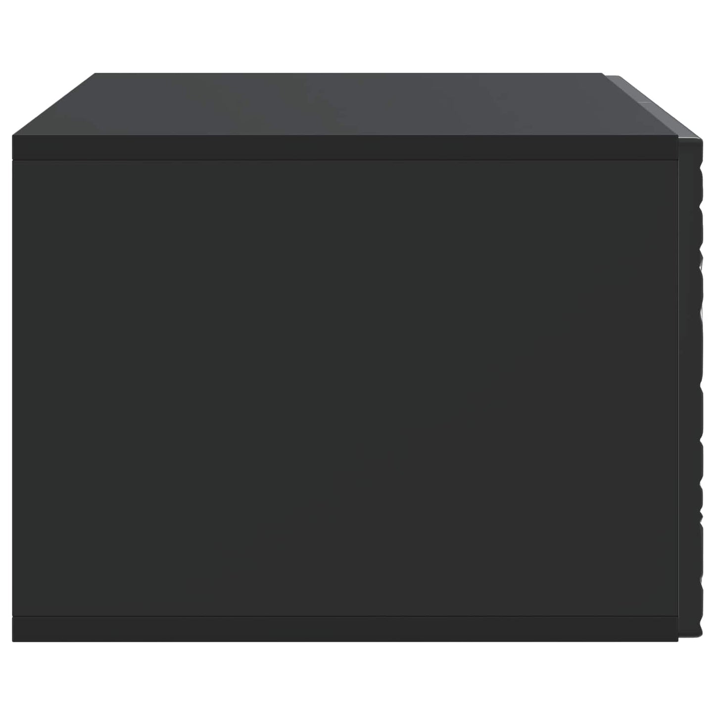 Wall-Mounted TV Cabinet 98 x 31 cm Black Engineered Wood